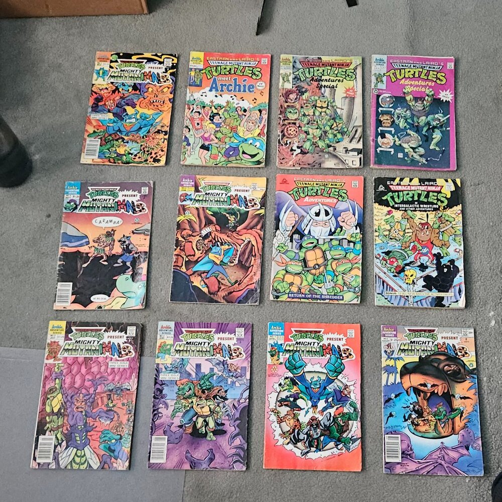 Teenage Mutant Ninja Turtle Archie Adventure Comics 90s